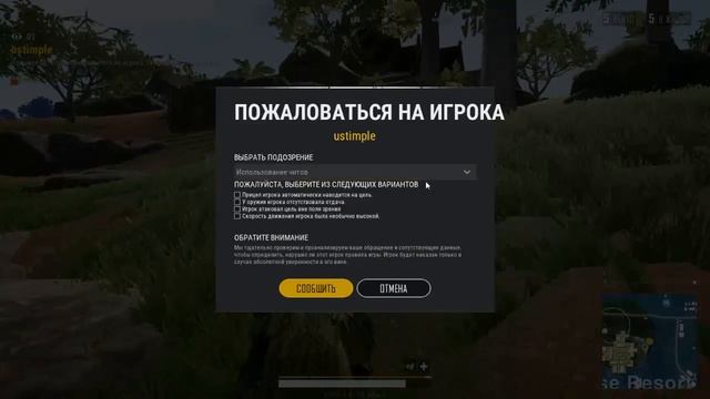 PUBGLite- как отправить жалобу на игрока