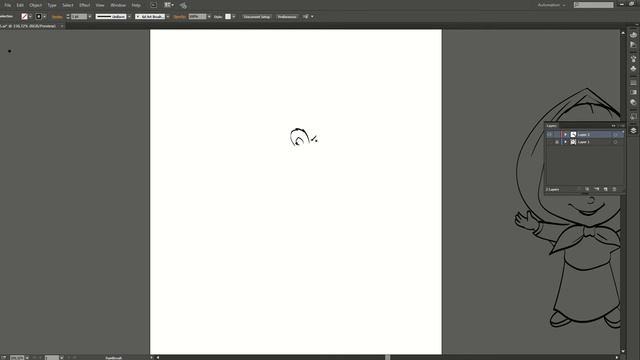рисунок с помощью планшета Wacom в векторе в программе Illustrator смотреть онлайн