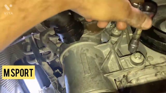 Electric water pump replacement mercedes c class 205 model with engine M274 смотреть онлайн