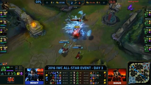 IWC All-Star 2016, День третий: Игра 2 - OPL vs CBLOL смотреть онлайн