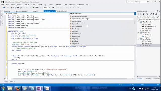 VB.NET Remote Desktop & Mouse keyboard Path4 смотреть онлайн