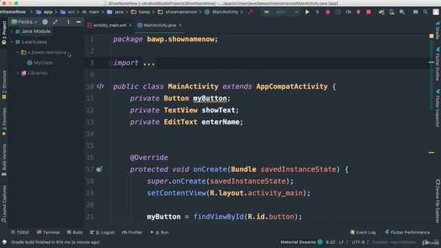 Chapter - 4 || Creating Java Module in Android Studio Run Hello World || #6 смотреть онлайн