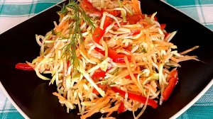🥒 Рецепт из кабачков и болгарского перца - Кабачки по-корейски