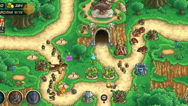 Kingdom rush origins уровень#6 первый босс и ну очень сильный🥶😨 смотреть онлайн