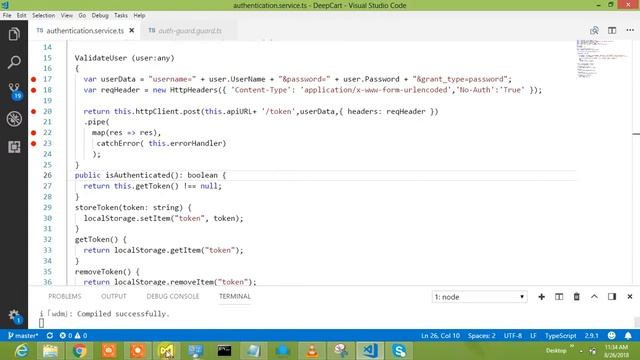 Angular 6 - Login and Logout with Web API using Token Based Authentication in 20 Minutes смотреть онлайн