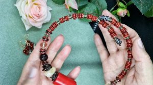 Necklace Diy. Яркое Колье с Кораллом. Украшения ручной работы.