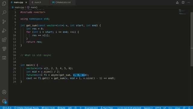 async and future C++ example смотреть онлайн