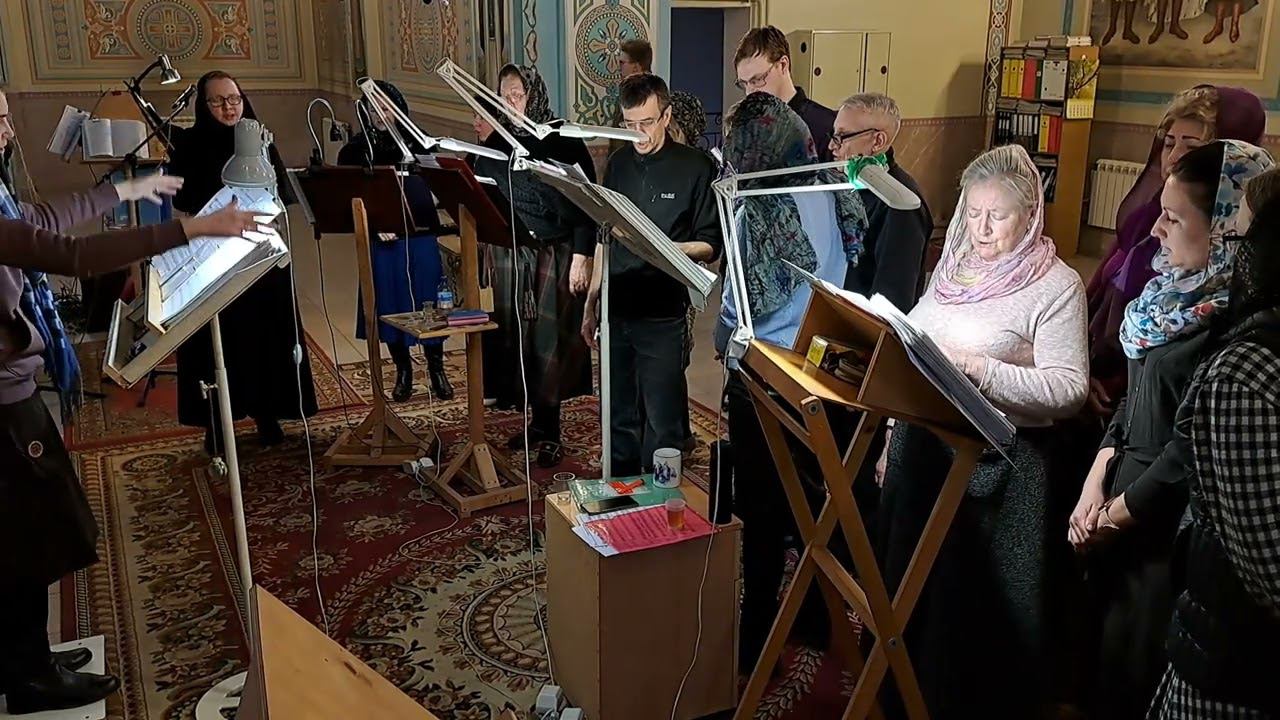Тропари по Трисвятом. Регент Екатерина Артюхова. смотреть онлайн
