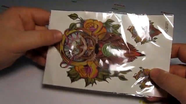 Временная татуировка Temporary tattoo - распаковка и ОБЗОР #118 смотреть онлайн
