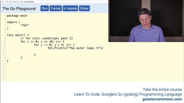 Golang Nested Loops смотреть онлайн