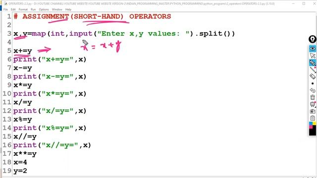 Assignment operators смотреть онлайн