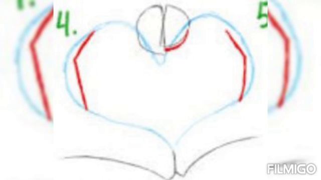 how to draw a heart sketch step by step смотреть онлайн
