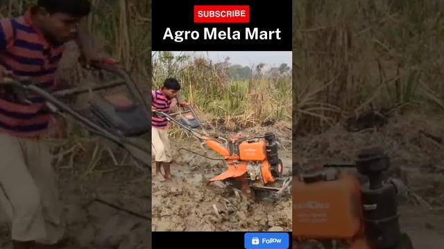 9 hp power tiller on field 7 @agromelamart смотреть онлайн