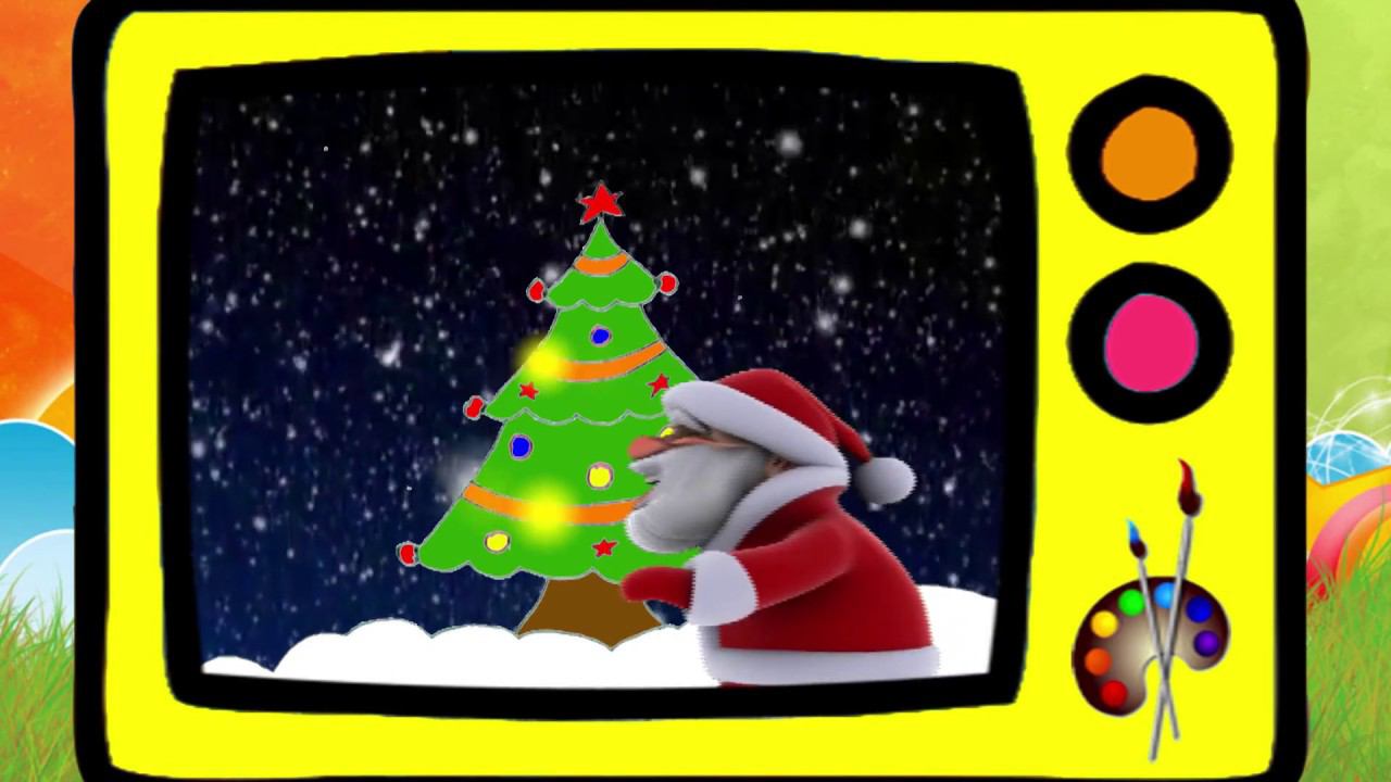 Как нарисовать новогоднюю ёлку / How to draw Christmas tree. Оживающие рисунки смотреть онлайн