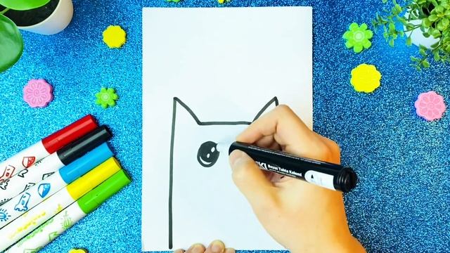 Sevimli Kedi Çizim. How To Draw A Cute Cat? Craft Paws
