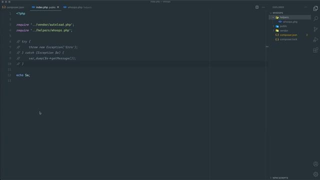 Como usar o whoops do php | Página de erro mais bonita e legível смотреть онлайн