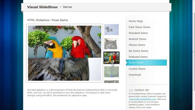 Free HTML Slideshow Maker: a lot of exciting slide show themes with different effects смотреть онлайн