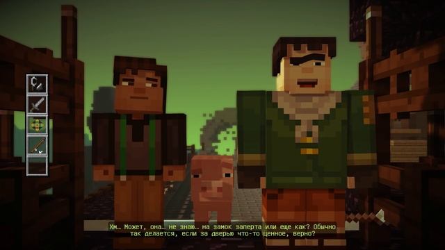 Minecraft Story Mode (Режим Истории) - часть 4 - Бой Гриферов смотреть онлайн