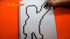 Эль Примо Бравл Старс Как рисовать по клеточкам How to Draw Brawl Stars Pixel Art