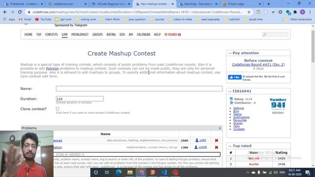 How to make Virtual or Custom Contest ? | Use Virtual Judge | Use Vjudge | My first FaceCam смотреть онлайн