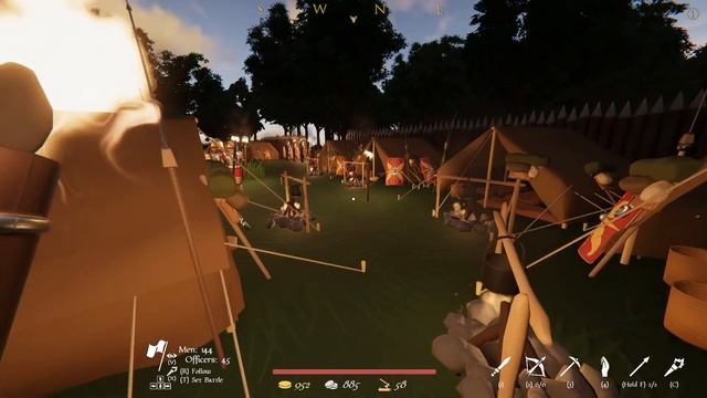 My Roman camp in the game Warlord Britannia смотреть онлайн