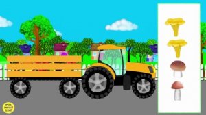 Развивающие мультики для детей. Учим фрукты, ОВОЩИ и ягоды для самых маленьких