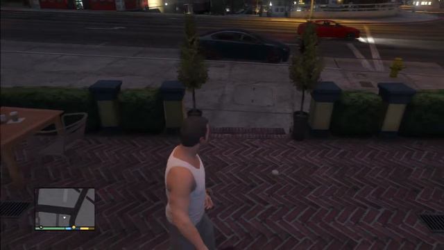 GTA V - Weird glitch with Michael - Cup stuck on hand смотреть онлайн