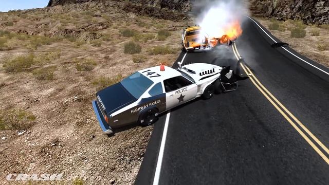 EPIC POLICE CHASES #27 - BeamNG Drive Staisfying Crashes | CRASHdriven смотреть онлайн