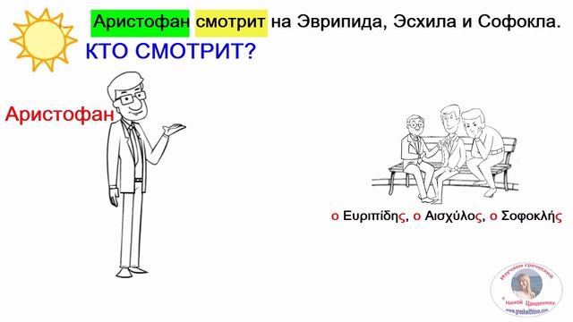 Грамматика в анекдоте про трагиков - Γραμματική στο ανέκδοτο για τους τραγικούς смотреть онлайн