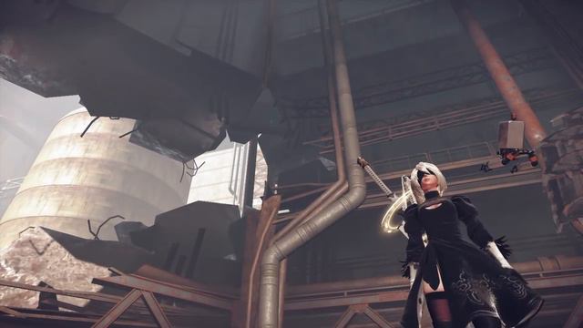 NieR:Automata DEMO: 2B swatting the camera away смотреть онлайн