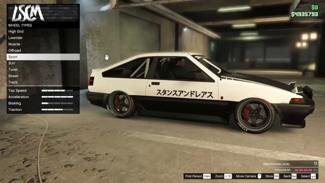 How to Make Toyota A86 from Initial D in GTA Online смотреть онлайн