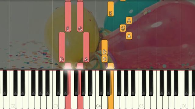 祝壽歌 Cantonese Birthday Song | Gong Hei Nei | Piano Pop Song Tutorial смотреть онлайн