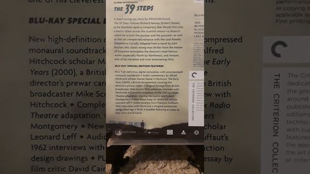 Criterion Collection: The 39 steps mini review смотреть онлайн