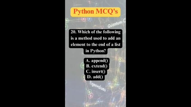 Python MCQ's | Govt Jobs MCQ's | Exams MCQ's смотреть онлайн