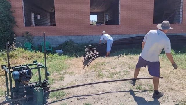 Прокатка 12 метровых труб на теплицу! смотреть онлайн