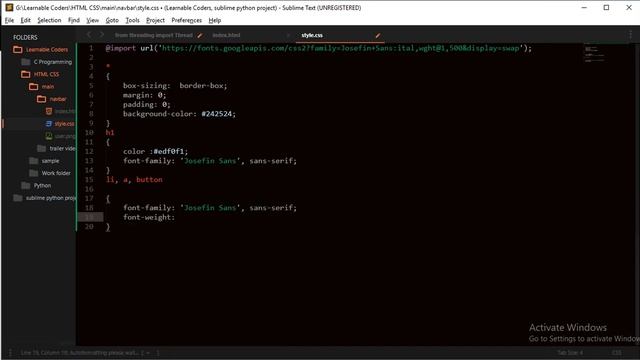 HTML CSS How to Create navbar menus for beginners | Learnable Coders смотреть онлайн