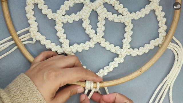 DIY Macrame Dream Catcher Wall Hanging Using Alternating Half Hitch Knot | Dream Catcher Boho Style смотреть онлайн