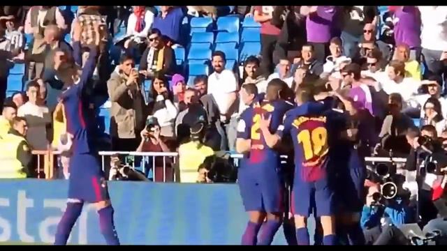 ШИКАРНАЯ ГОЛЕВАЯ ПЕРЕДАЧА МЕССИ БЕЗ ОБУВИ (РЕАЛ МАДРИД 0:3 БАРСЕЛОНА) смотреть онлайн