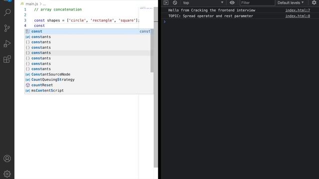 3. Spread operator and Rest parameter in Javascript | Explanation and Interview questions смотреть онлайн