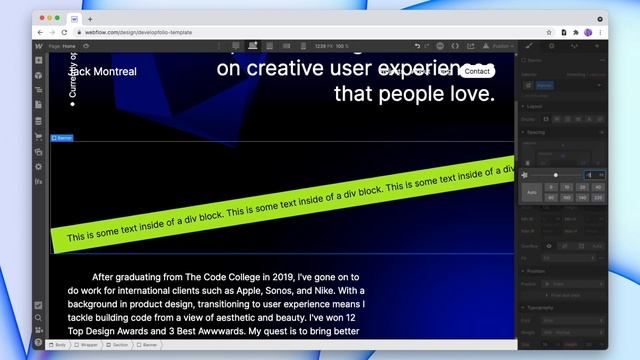 Create an Infinite Text Banner in Webflow смотреть онлайн