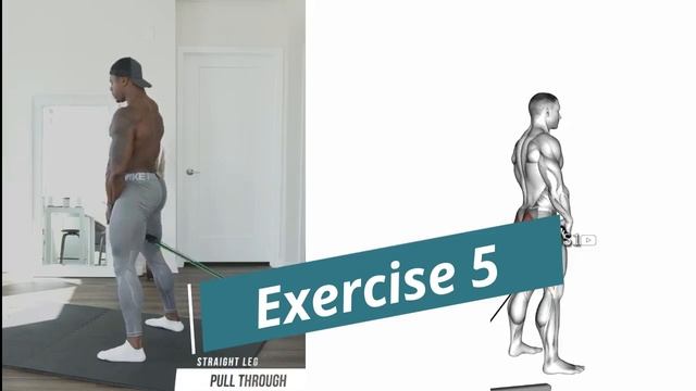 full body resistance band workout | 8 The perfect Elastic band exercises at home смотреть онлайн