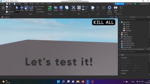 How to make a Kill all Button in Roblox Studio! |Bcraft| смотреть онлайн