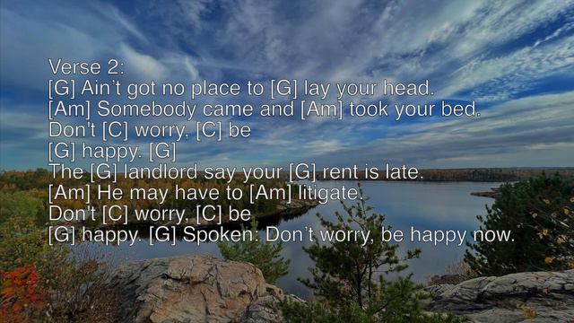 Don't Worry Be Happy- SLOW ukulele student play along смотреть онлайн