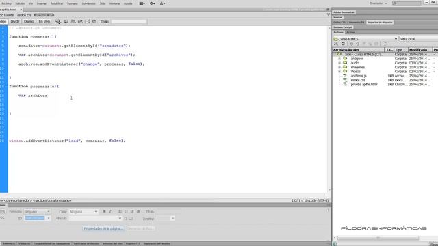 Curso HTML 5 API File I. Accediendo archivos en local. Vídeo 54 смотреть онлайн