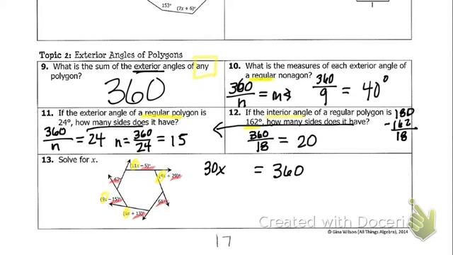 Geometry- Unit 6 Study Guide