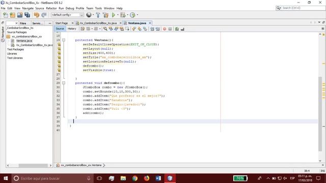 jcombobox & jscrollbar смотреть онлайн