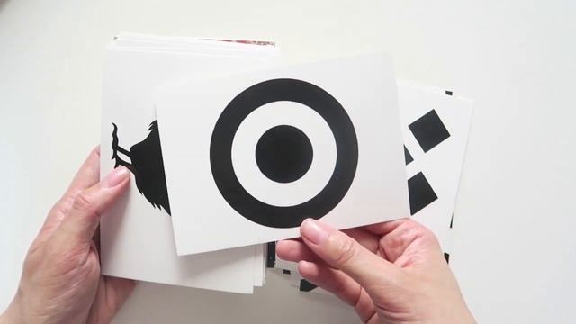 Черно- белые карточки для развития малыша с пеленок  Зрение от рождения , от компании Ракета