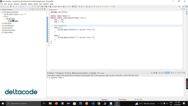 Lacture 7 If Else In Java by delta code смотреть онлайн
