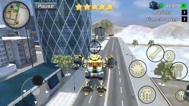 Amazing Crime Strange Stickman Rope Vice Vegas #71 Fly with Mech Robot смотреть онлайн