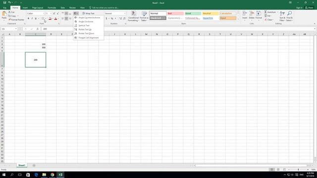 How to make text rotate down In Excel 2016 смотреть онлайн